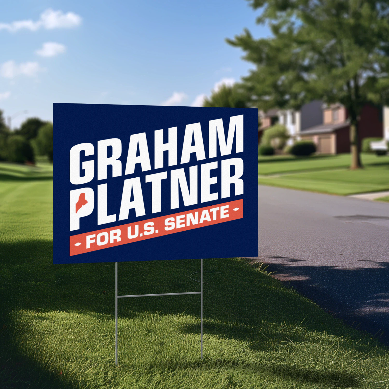 Graham Platner for Senate Yard Sign