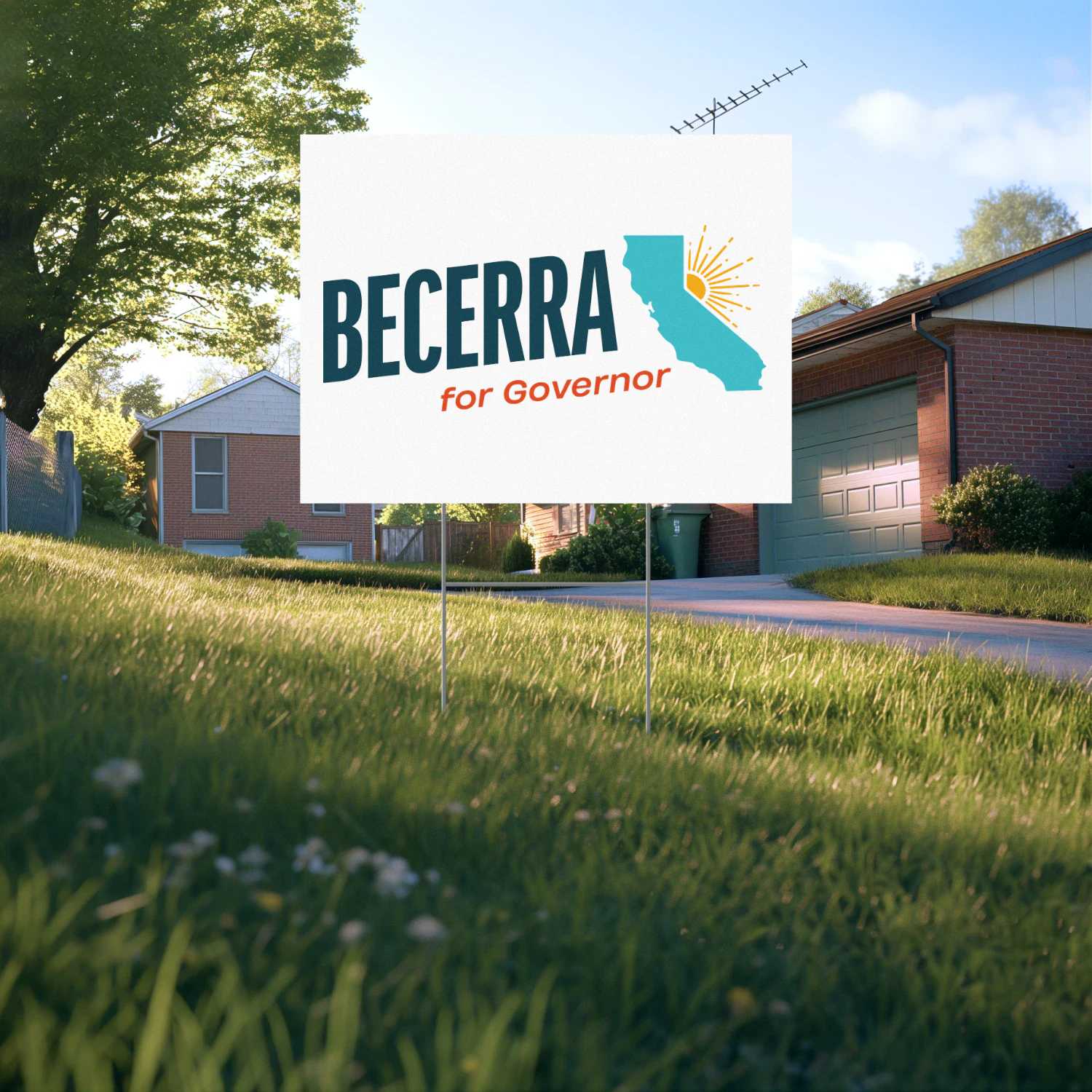 Xavier Becerra For California Governor Yard Sign