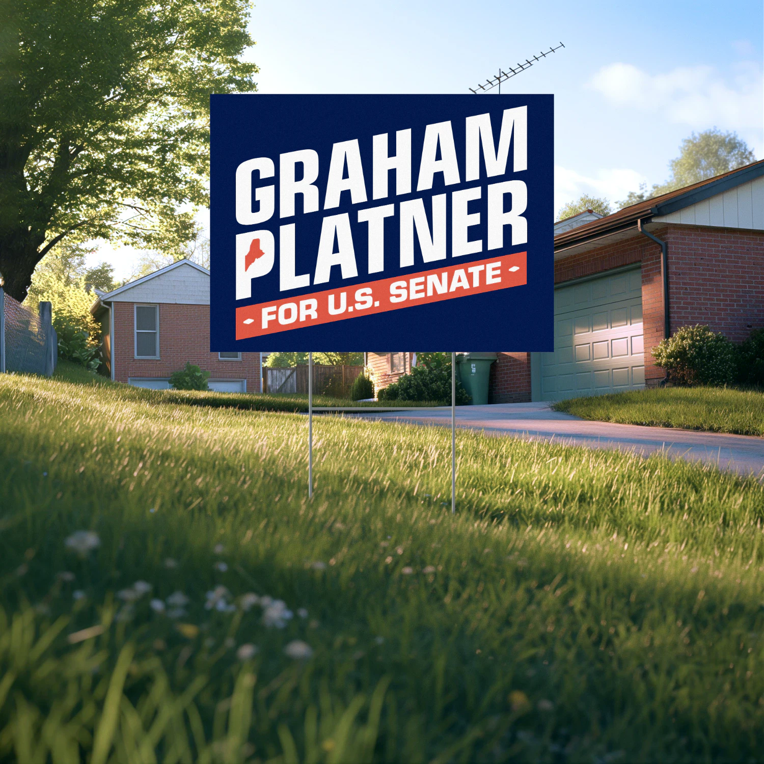 Graham Platner for Senate Yard Sign