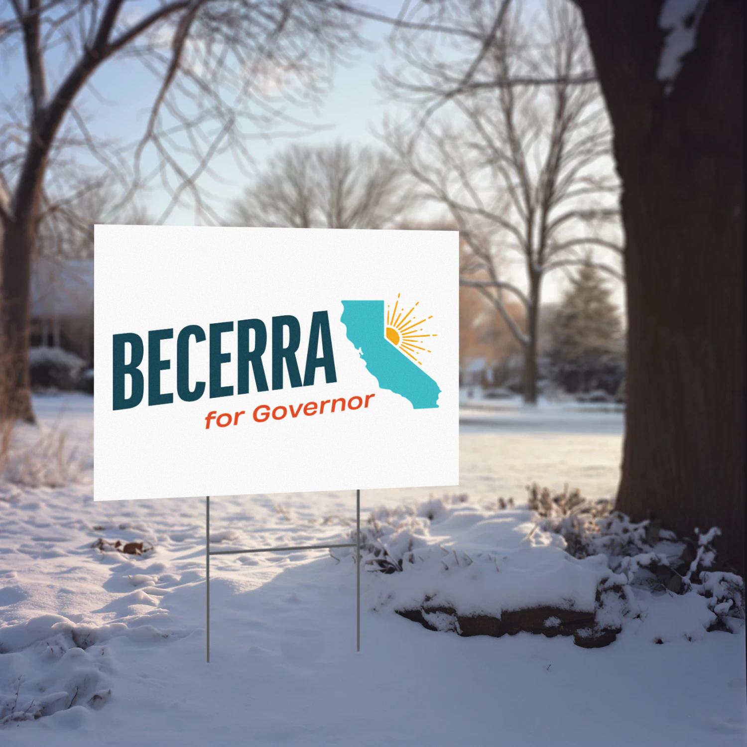 Xavier Becerra For California Governor Yard Sign