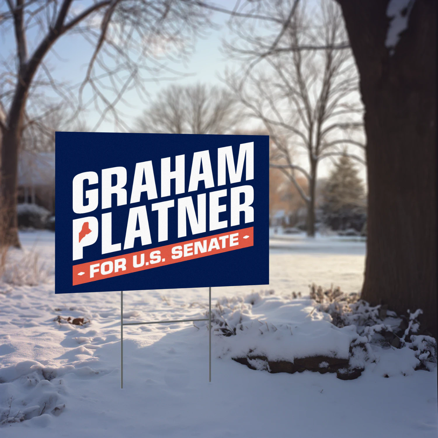 Graham Platner for Senate Yard Sign