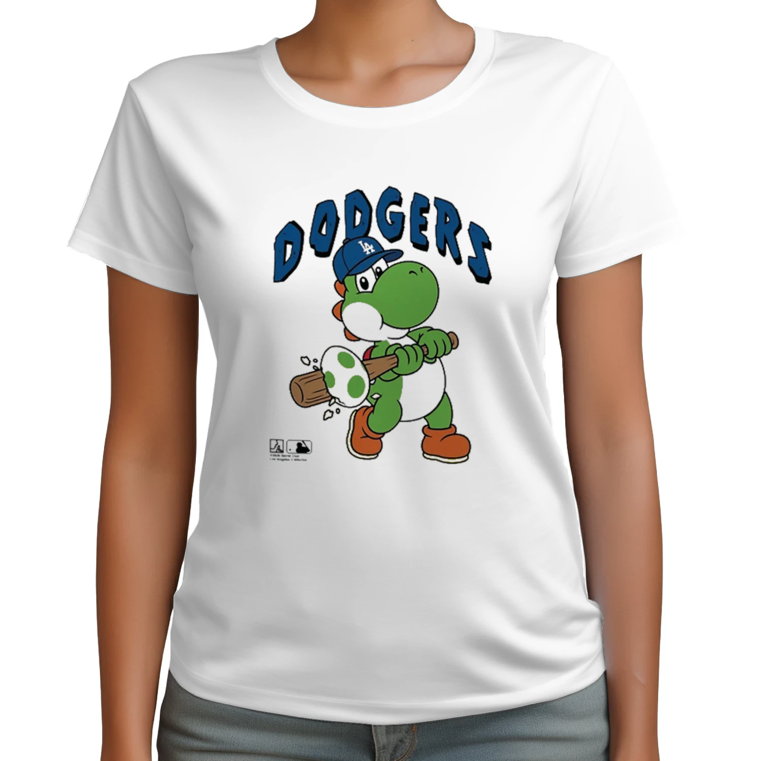 La Dodgers Yoshi Baseball Egg Shirt
