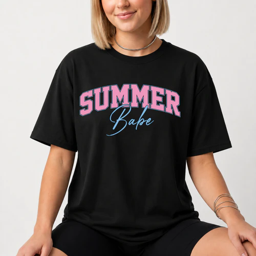 Summer Babe – Sommar T-Shirt för Dam
