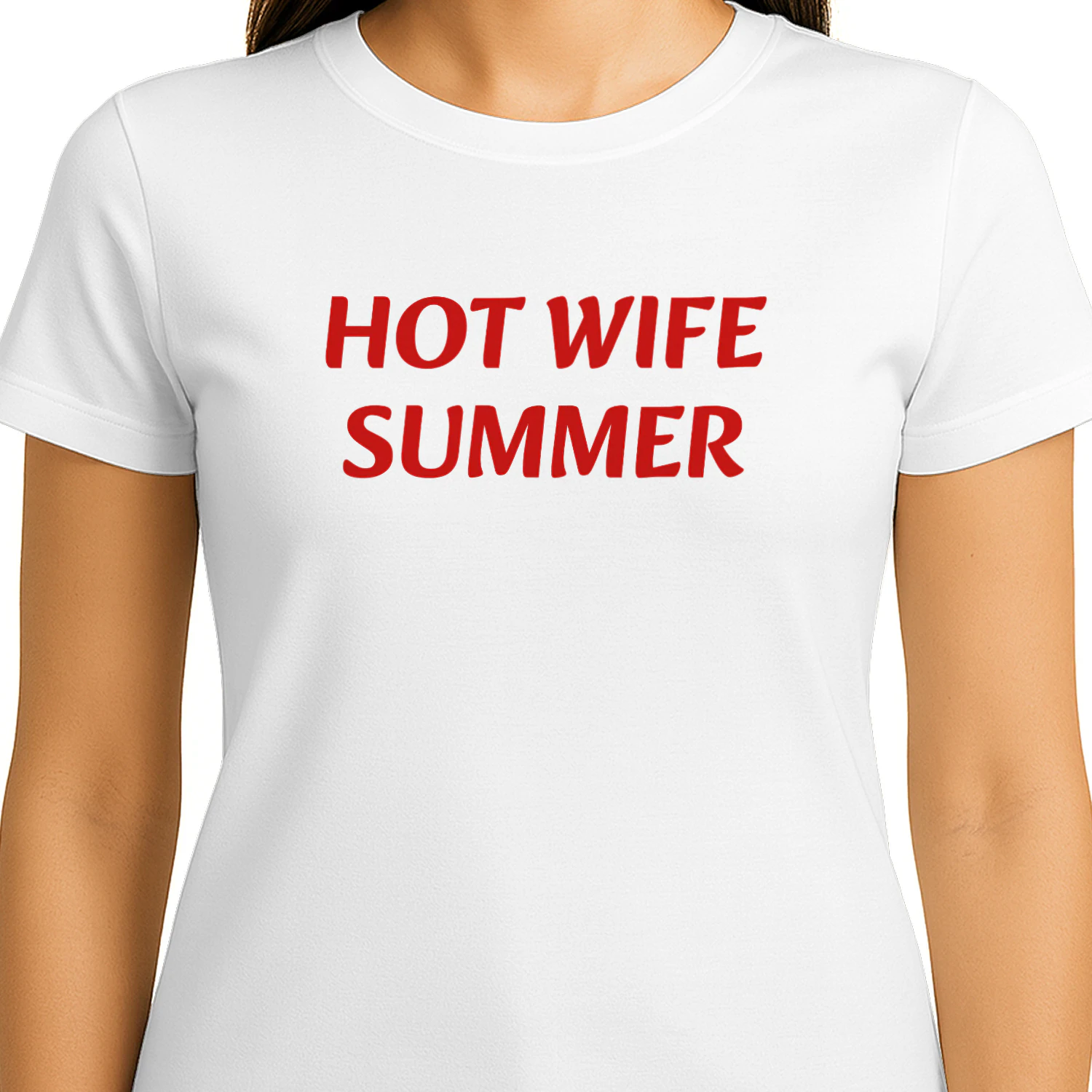 Hot Wife Summer T-Shirt – Trendig Sommartröja för Kvinnor