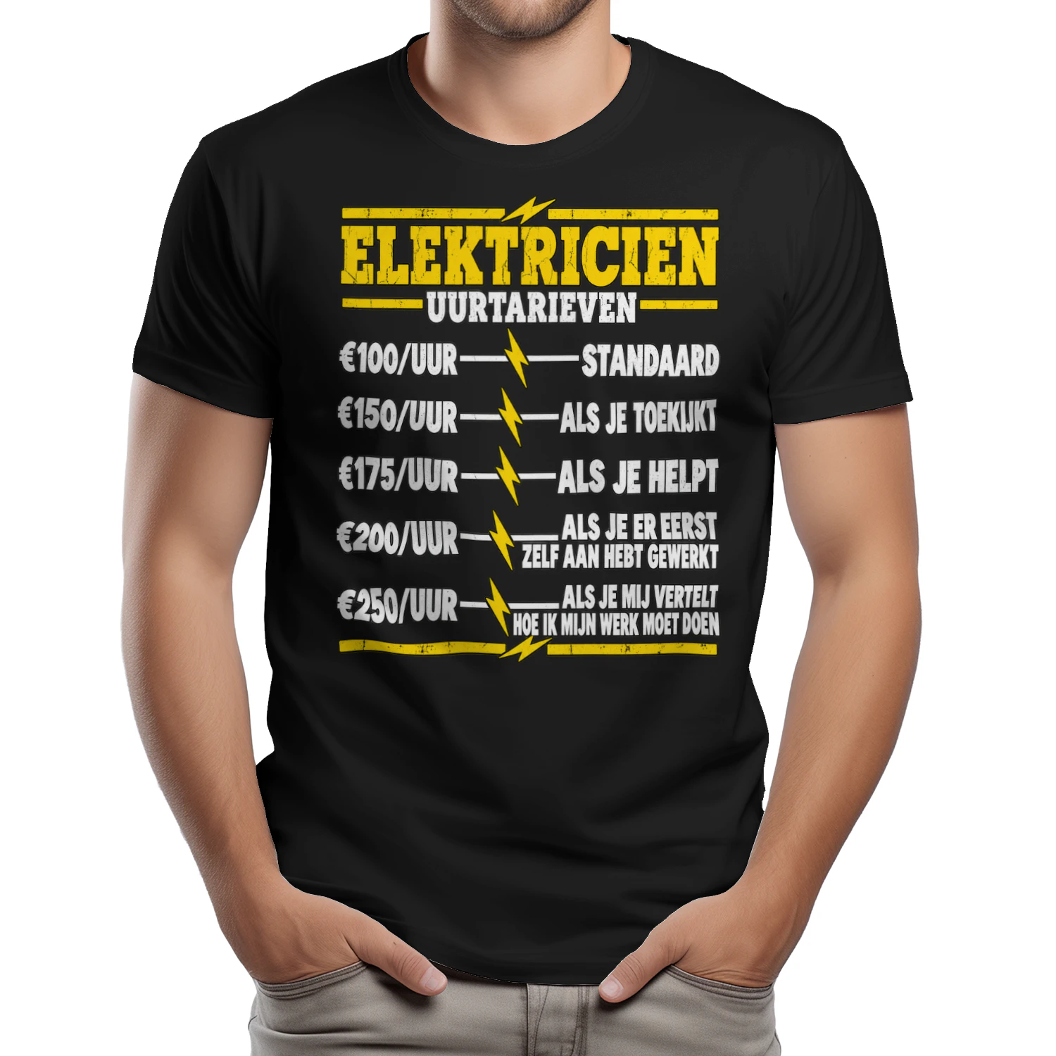 Elektricien Uurtarieven – Grappig T-shirt