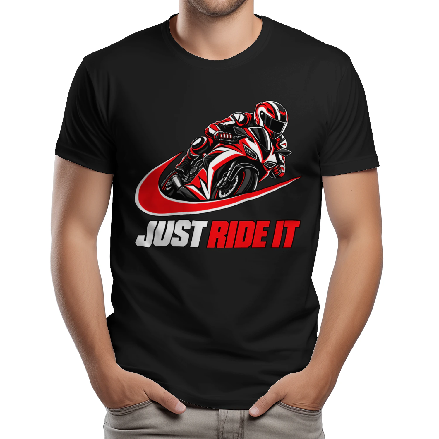 Motorrijder T-shirt – Gewoon Rijden