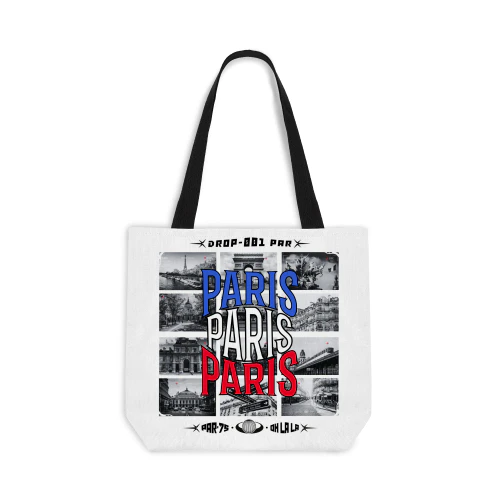 BAG-001 PARIS BLACK and WHITE