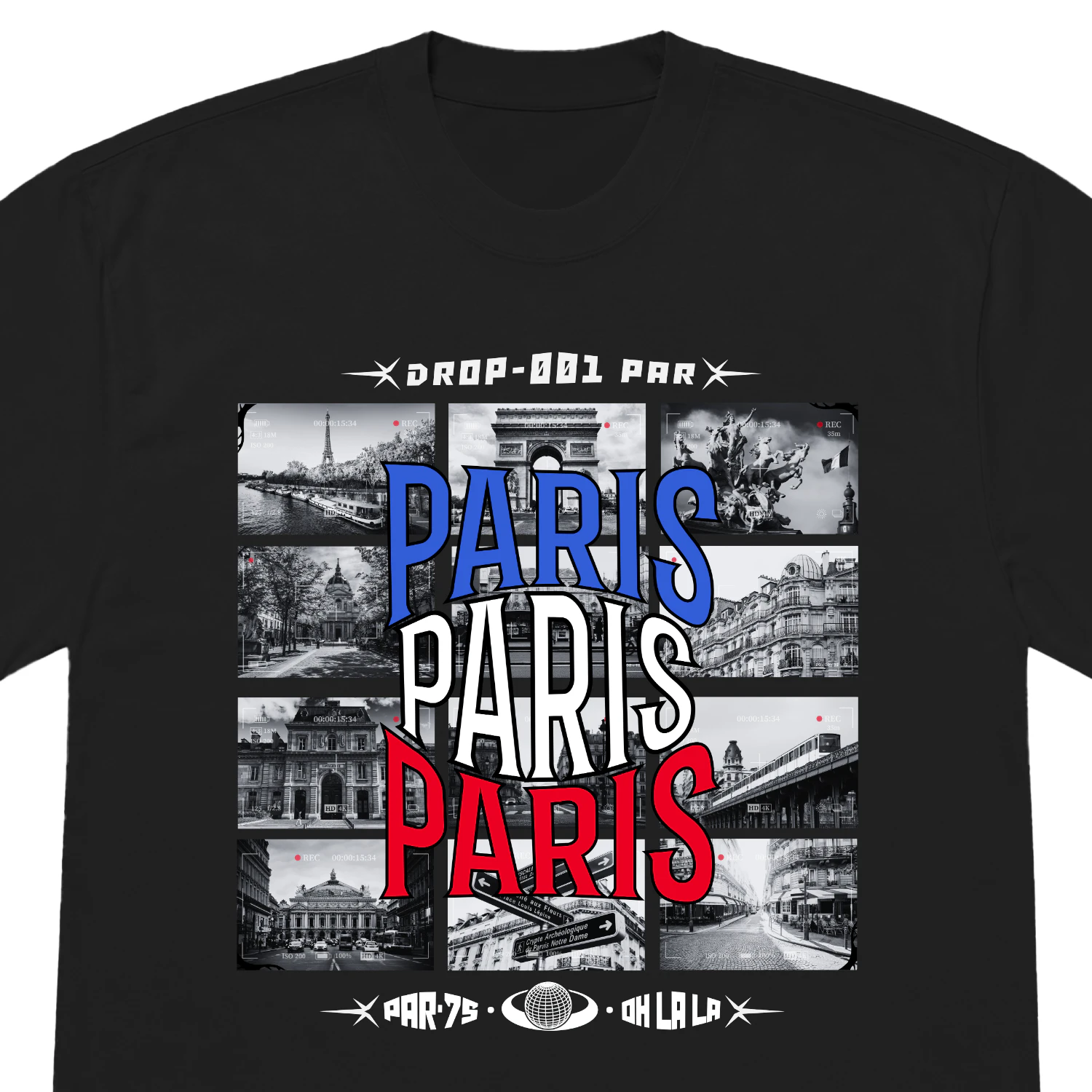 Paris Drop 001 · Classic | T-shirt oversize épais | City Dropp