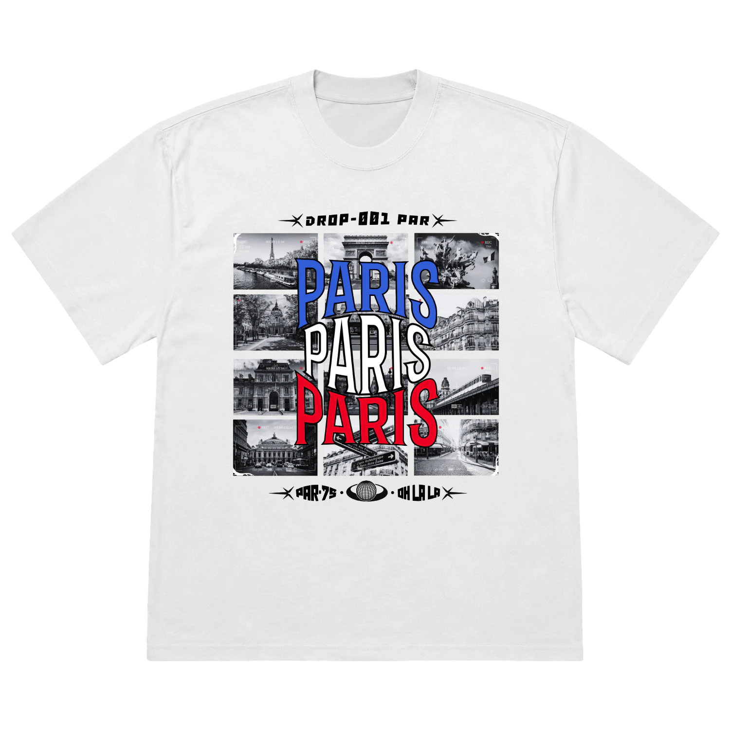 Paris Drop 001 · Classic | T-shirt oversize épais | City Dropp
