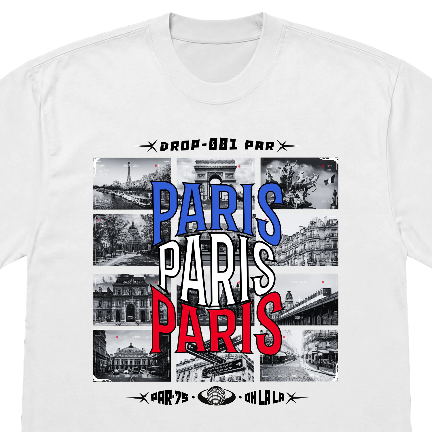 Paris Drop 001 · Classic | T-shirt oversize épais | City Dropp
