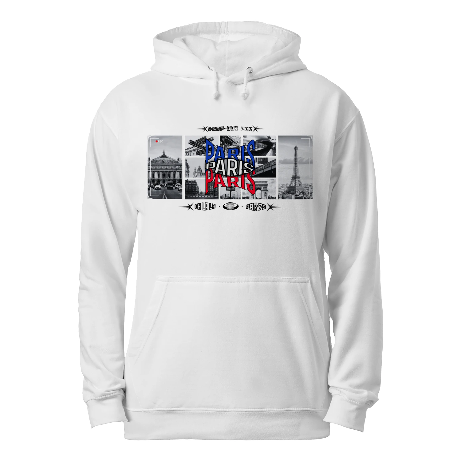 Paris Drop 001 · Panorama | Sweat à capuche unisexe | City Dropp