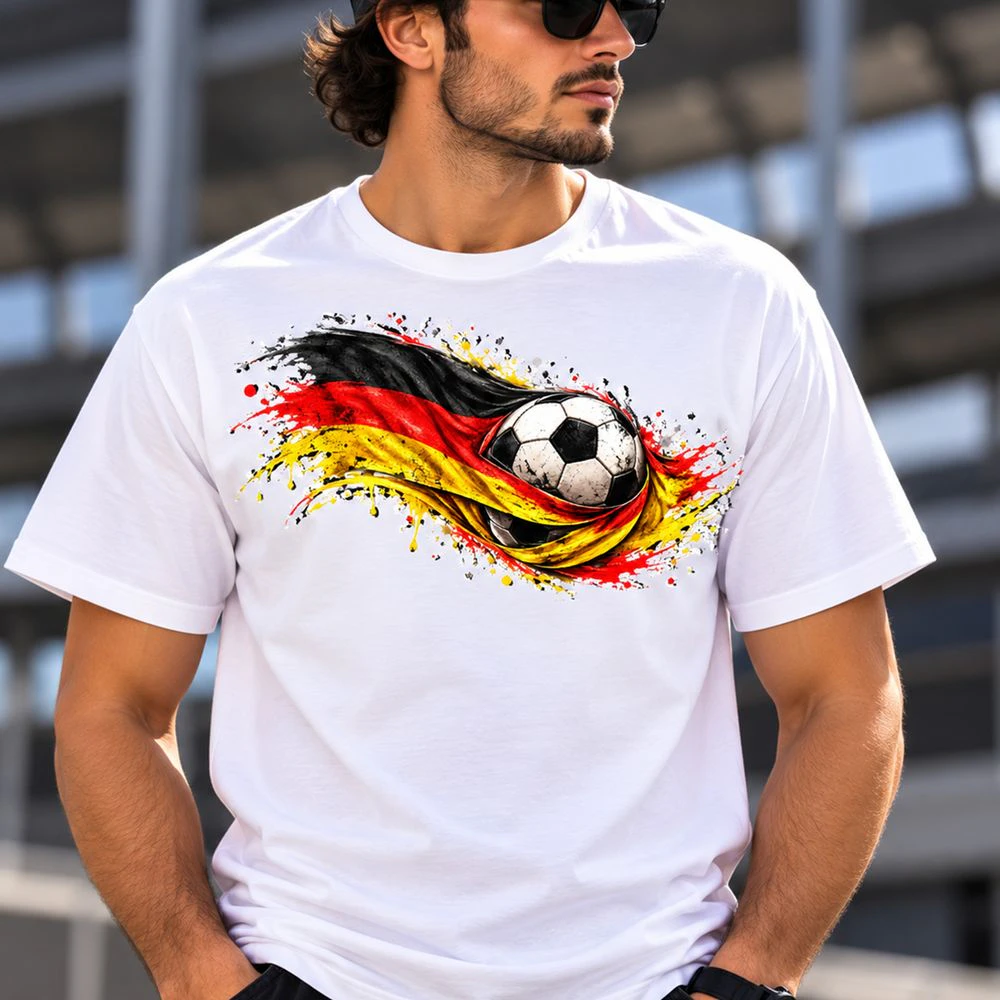 Germany Football Pride T-Shirt – German Flag & Soccer Design