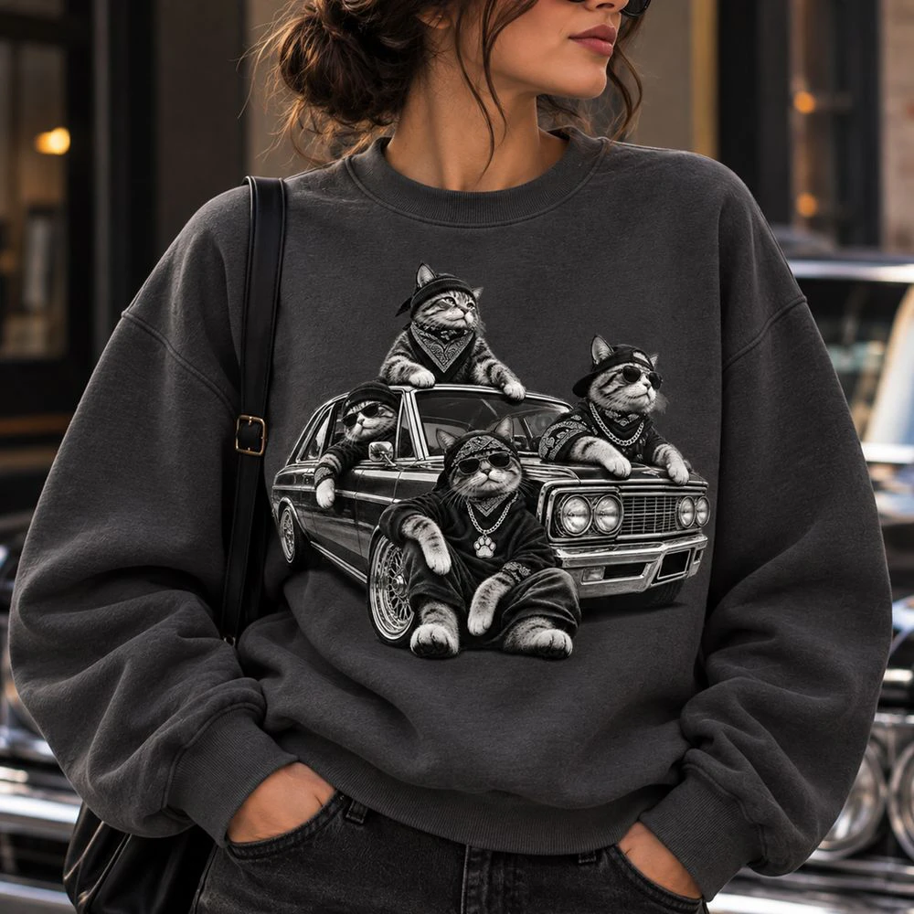 The Cat Mob Lowrider Crew Sweatshirt