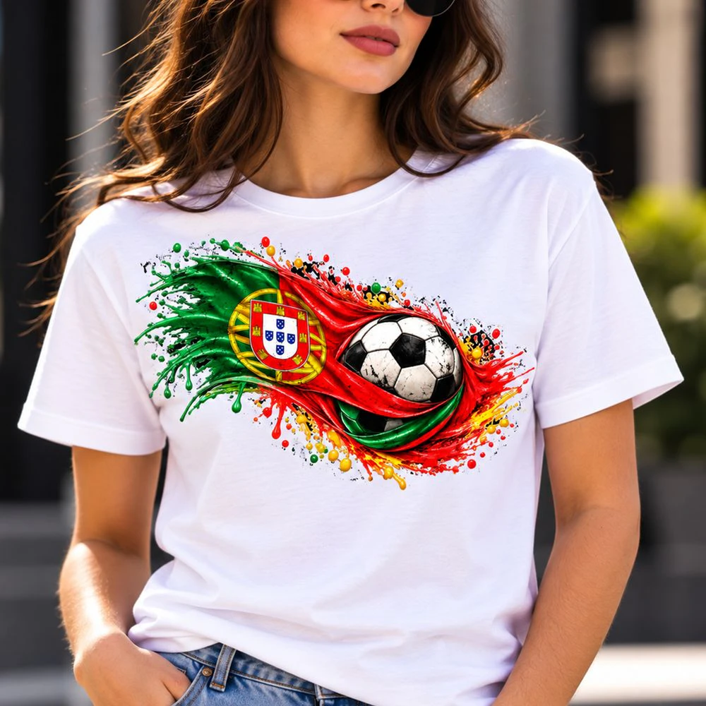 Portugal Football Pride T-Shirt (Second First) – Portuguese Flag & Soccer Design