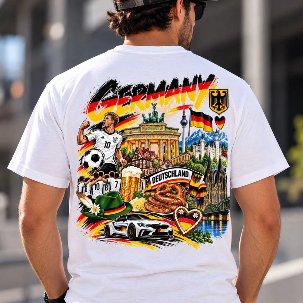 Germany Football Pride T-Shirt – German Flag & Soccer Design