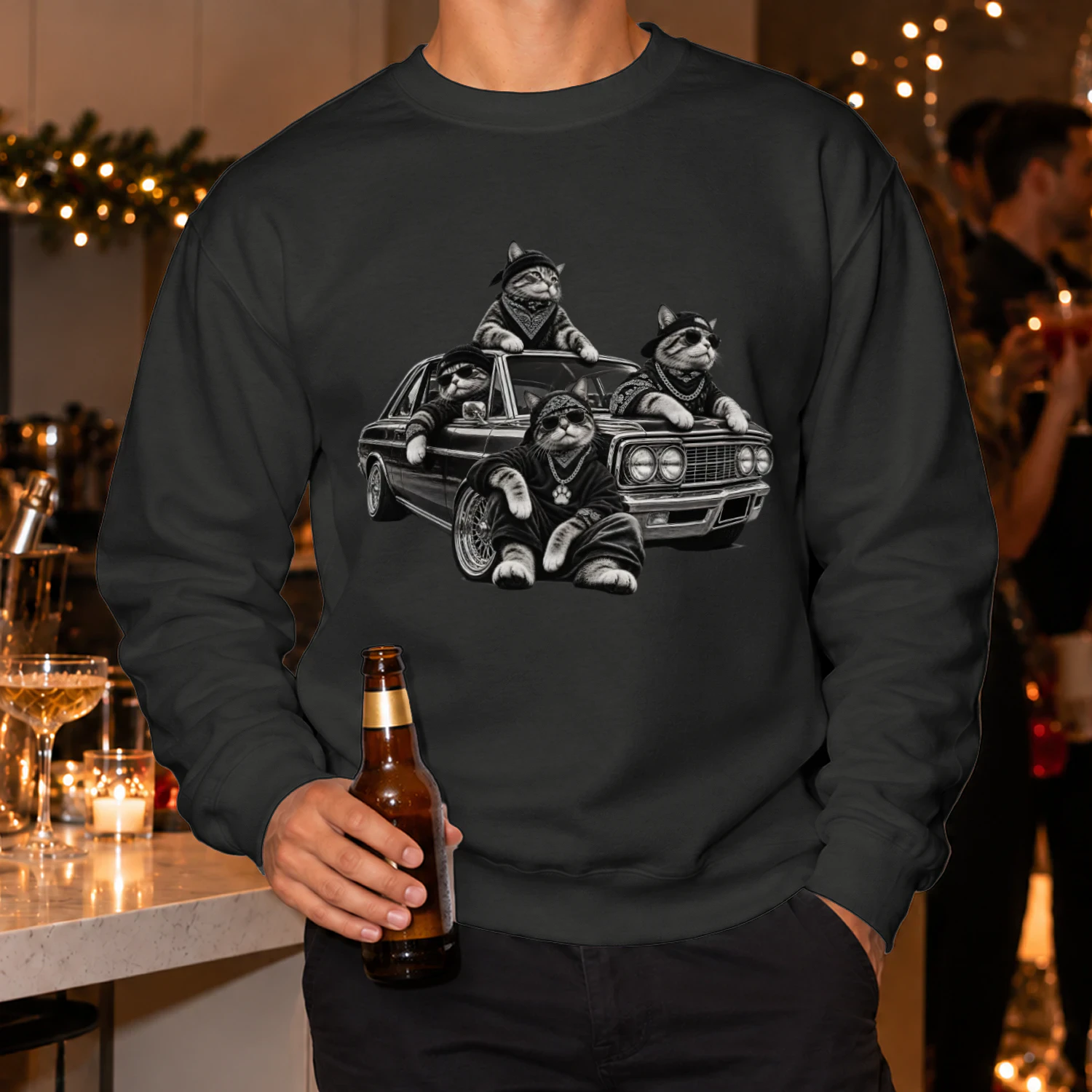 The Cat Mob Lowrider Crew Sweatshirt