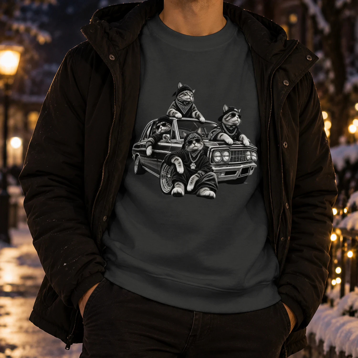 The Cat Mob Lowrider Crew Sweatshirt
