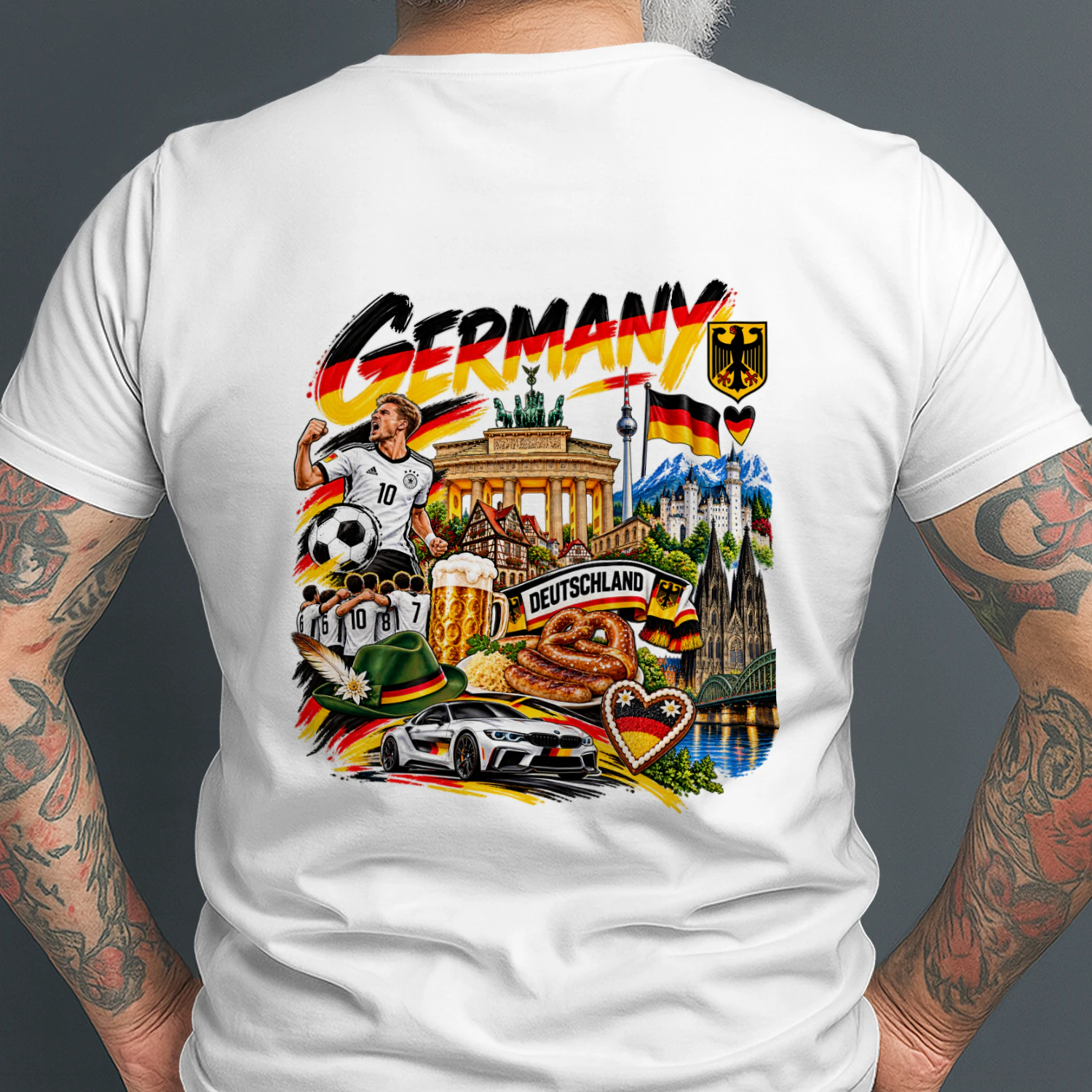 Germany Football Pride T-Shirt – German Flag & Soccer Design