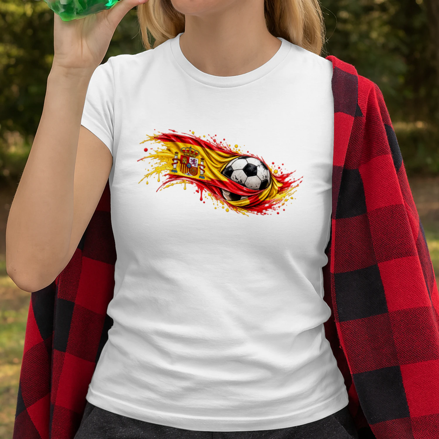 Spain Football Pride T-Shirt (First Model) – Spanish Flag & Soccer Design