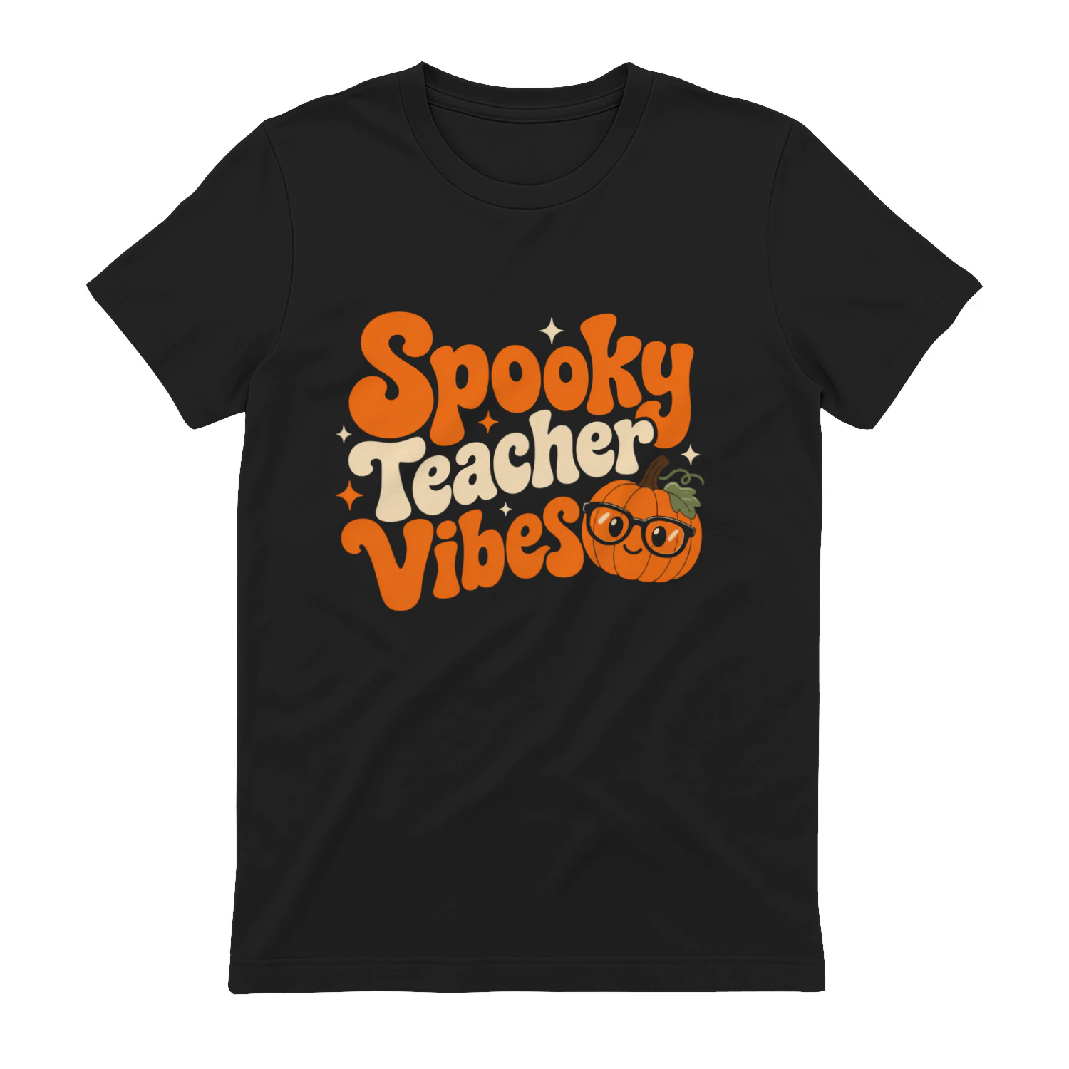 Spooky Teacher Vibes Classic Unisex T-Shirt - Cute Fall Teacher Tee