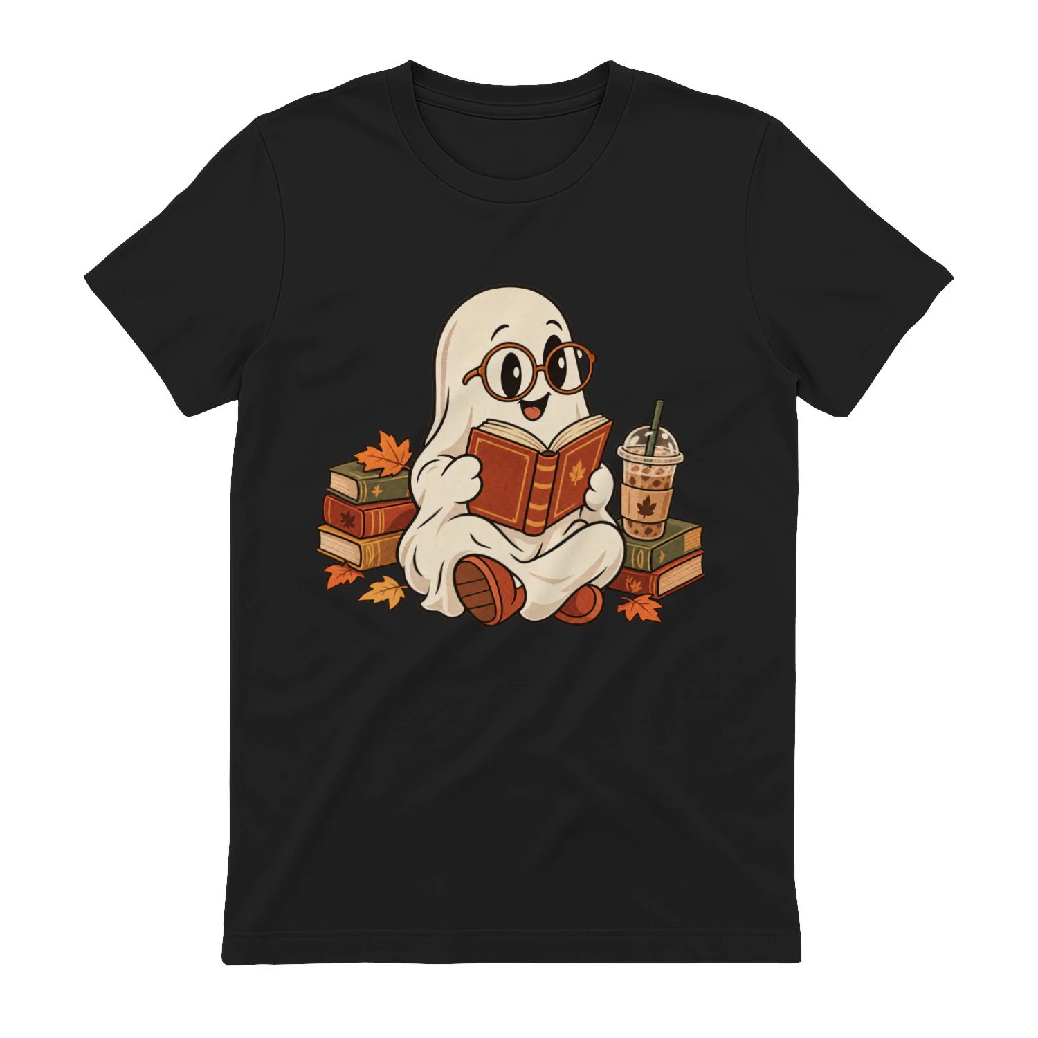 1930s Retro Spooky Bookish Ghost | Heavyweight Graphic Tee