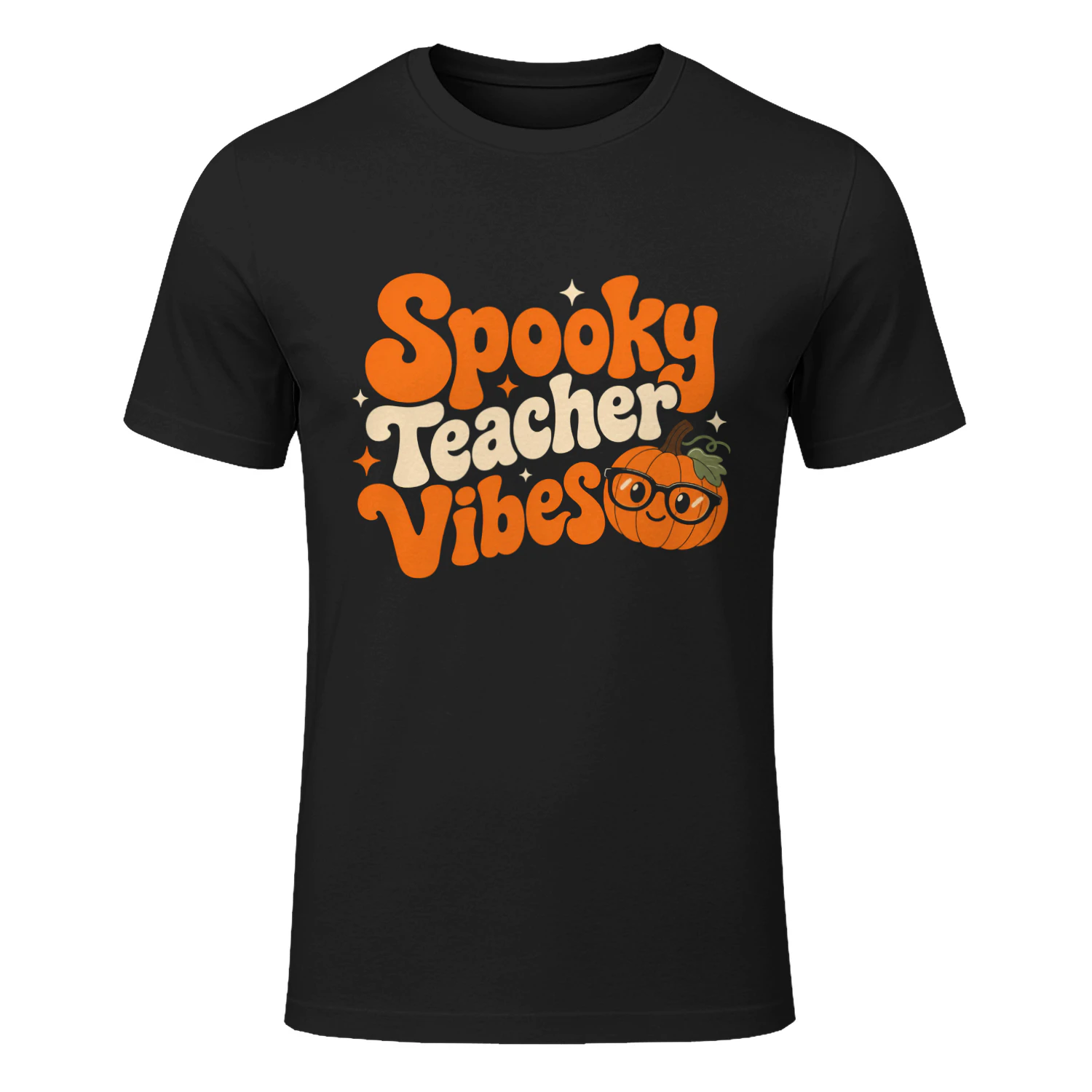 Spooky Teacher Vibes Classic Unisex T-Shirt - Cute Fall Teacher Tee