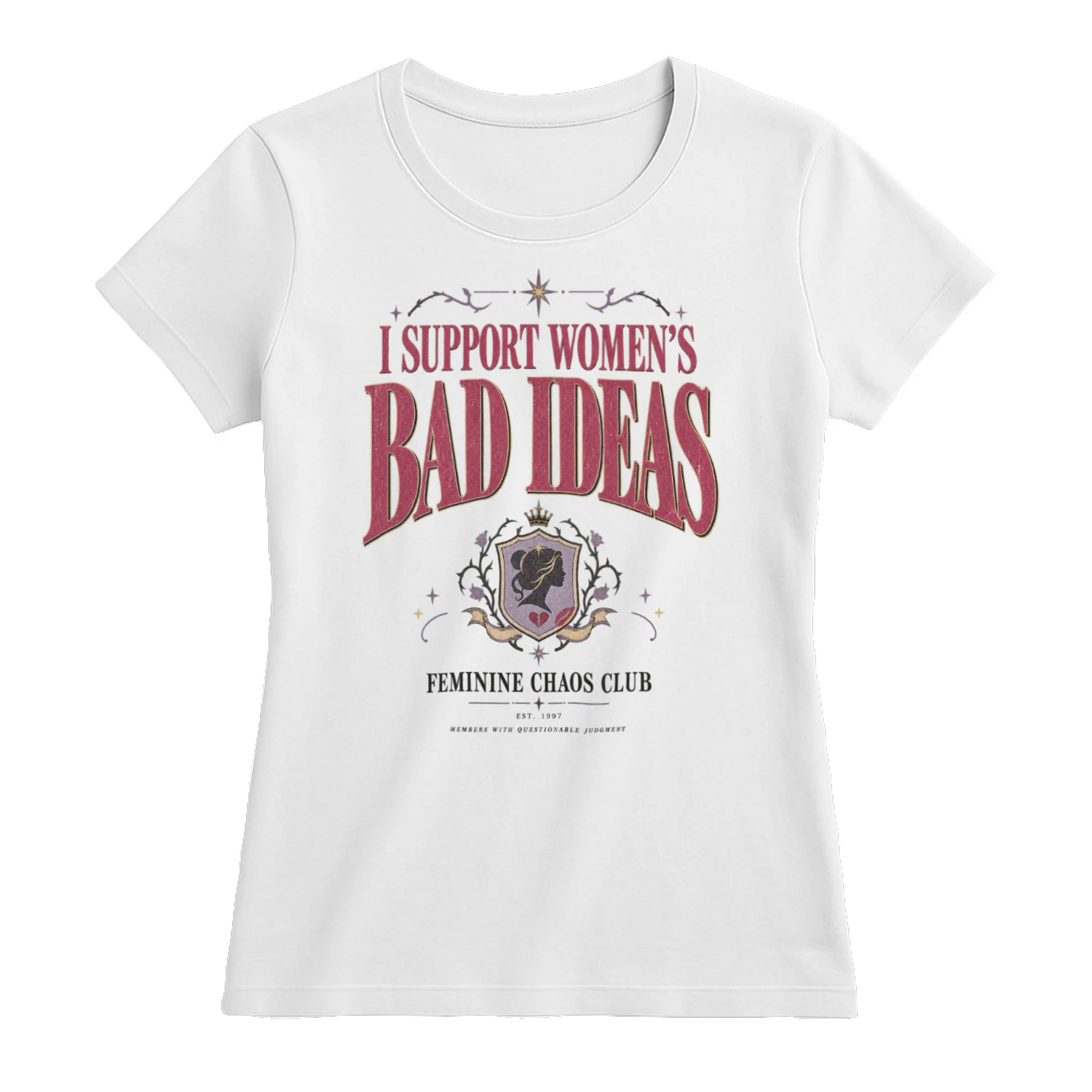 Feminine Chaos Club | Classic Women's Fitted Graphic Tee