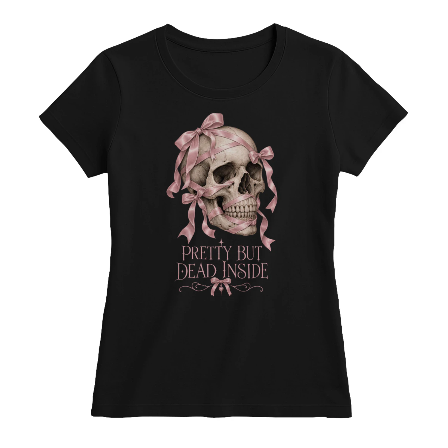 Pretty But Dead Inside Dark Coquette Graphic Tee