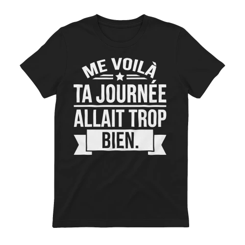 Me voilà, Ta journée allait trop bien.
