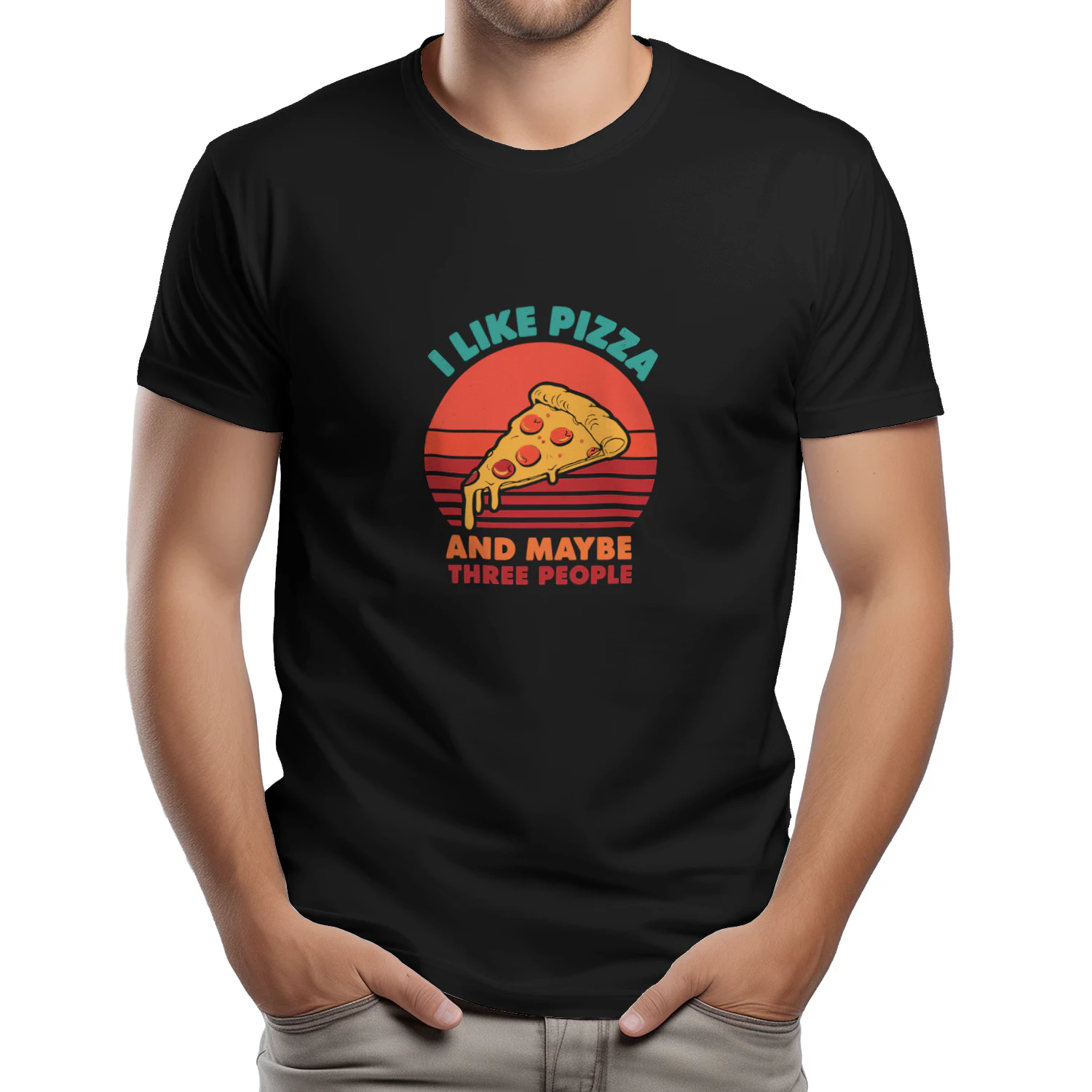 i like pizza and maybe three people funny pizza TShirt