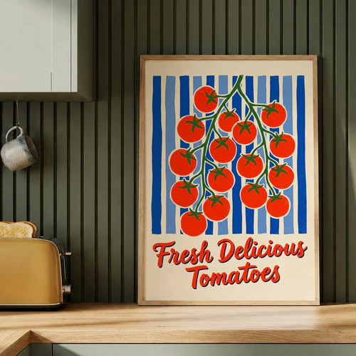 Fresh Delicious Tomatoes Wall Art