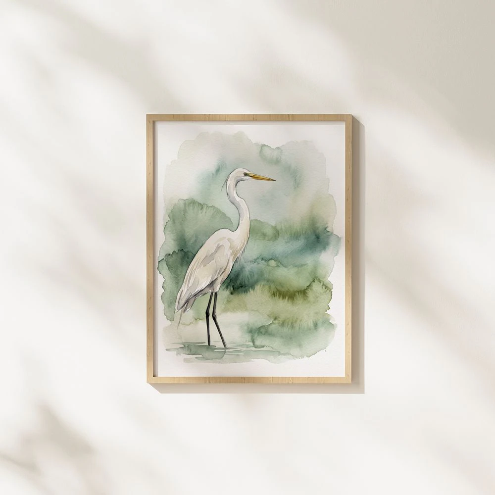 Heron Art Print