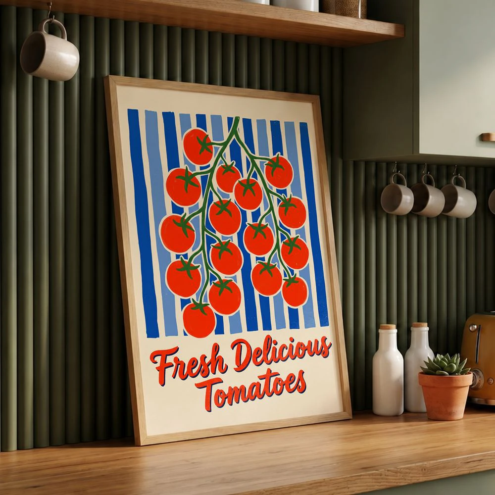 Fresh Delicious Tomatoes Wall Art