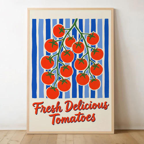 Fresh Delicious Tomatoes Wall Art