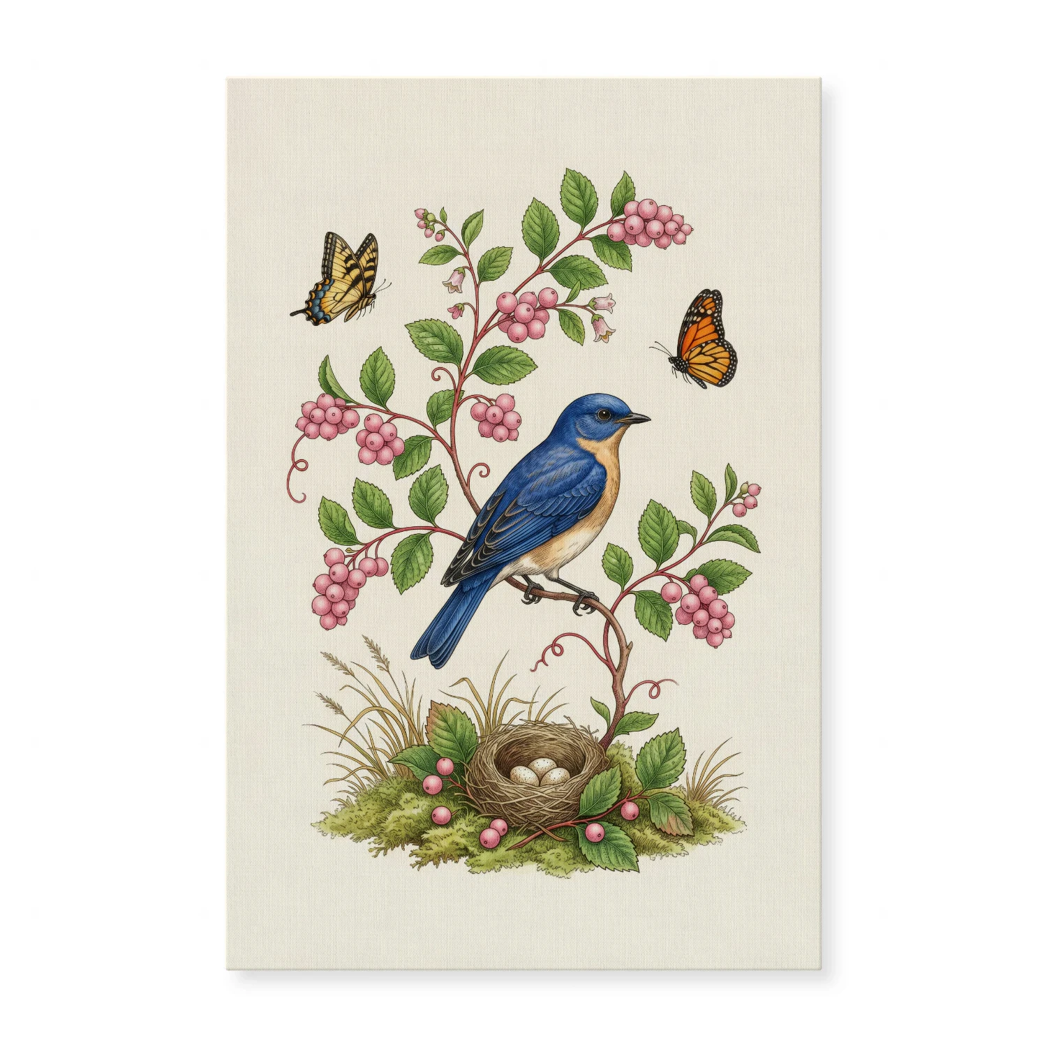 Vintage Bluebird Wall Art