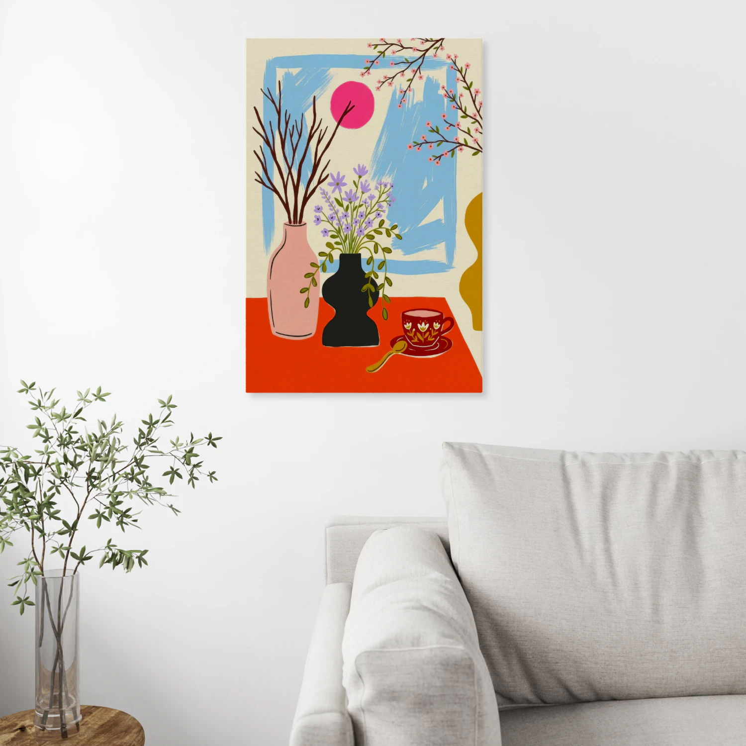 Modern Botanical Still Life Wall Art Print