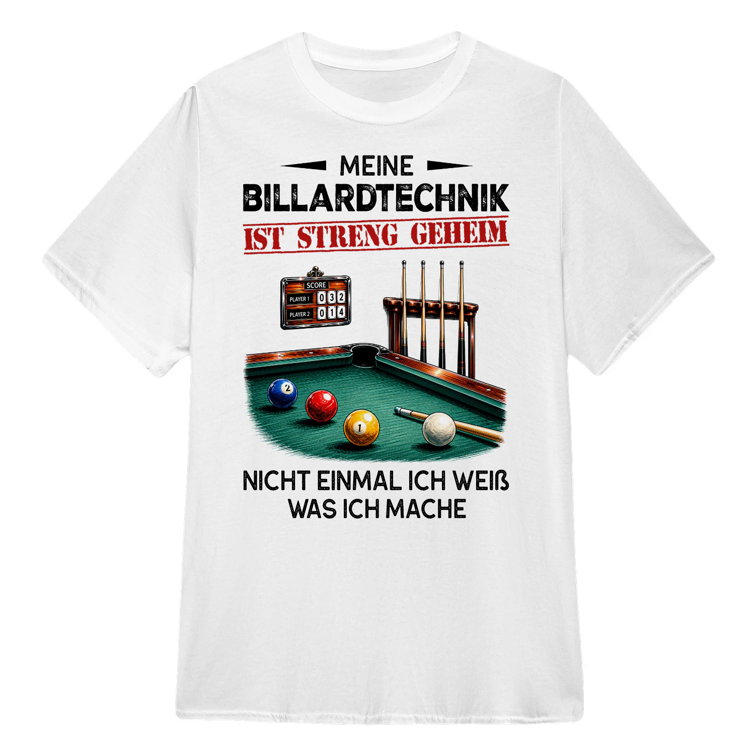 Meine Billardtechnik Ist Streng Geheim