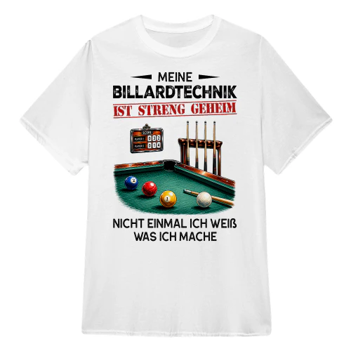 Meine Billardtechnik Ist Streng Geheim