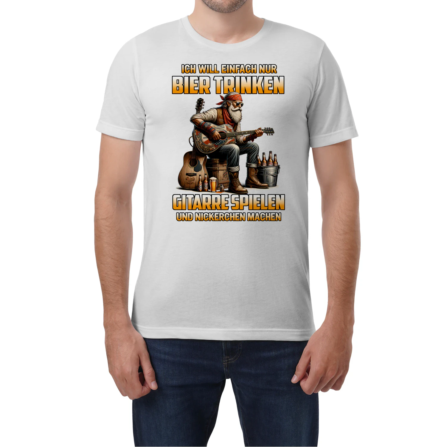 ICH WILL EINFACH NUR BIER TRINKEN GITARRE SPIELEN