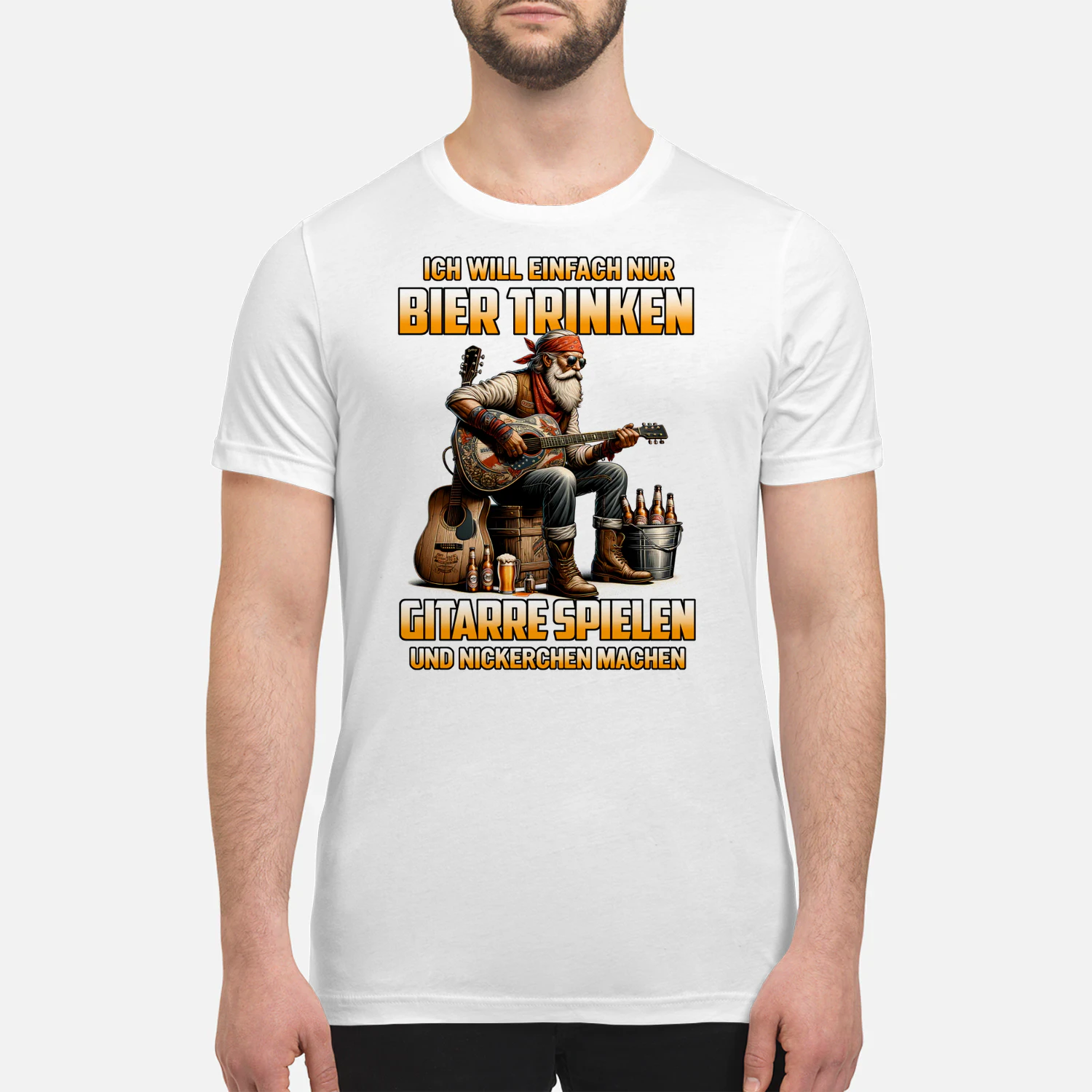 ICH WILL EINFACH NUR BIER TRINKEN GITARRE SPIELEN