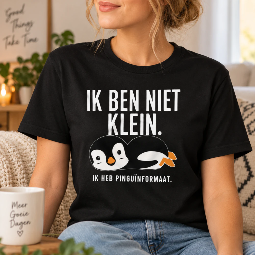 Pinguïnhumor – Ik ben niet klein, ik ben pinguïnformaat