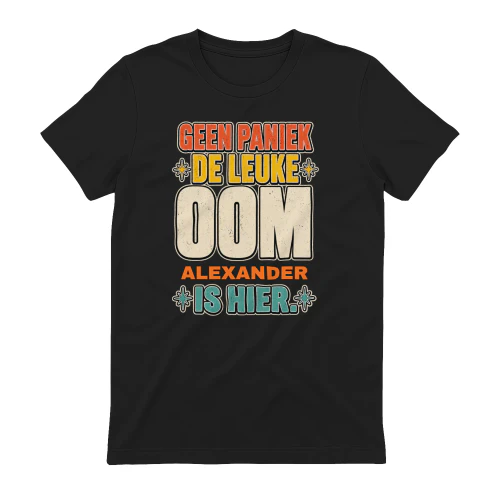 De leuke oom is hier – Gepersonaliseerd cadeau met naam