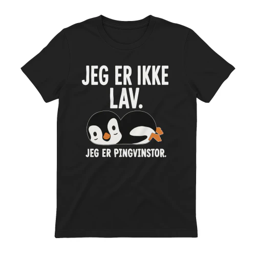 Pingvinhumor – Jeg er ikke lav, jeg er pingvinstor