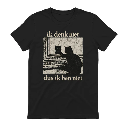 Filosofische kat – Ik denk niet, dus ik ben niet