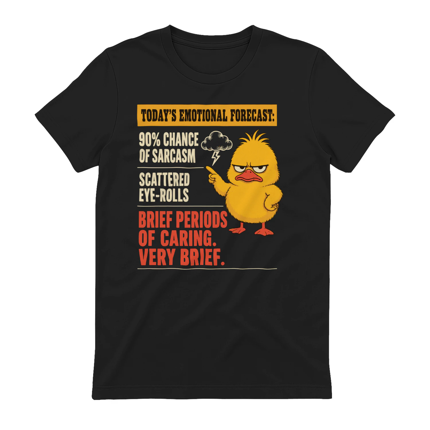 Today’s Emotional Forecast – 90% Chance of Sarcasm – Funny Sarcastic