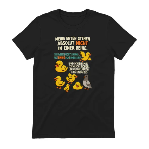 Entenhumor – Meine Enten stehen nicht in einer Reihe