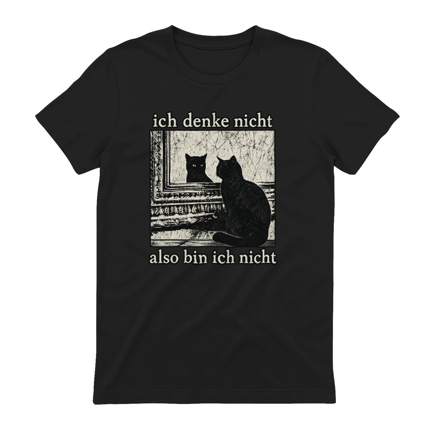 Philosophische Katze – Ich denke nicht, also bin ich nicht