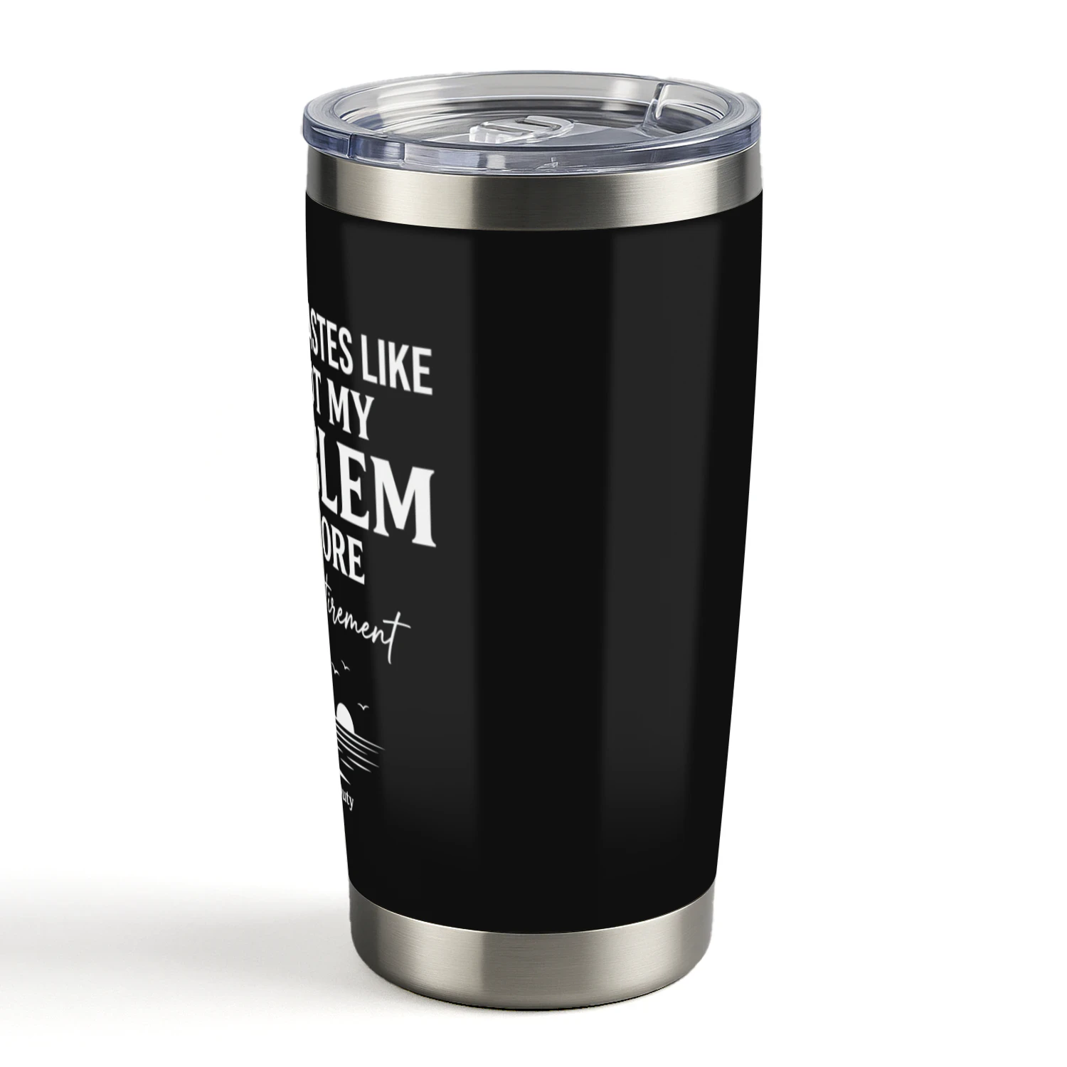 Funny Retirement Gift for Women & Men 2026 – 20 oz “Not My Problem Anymore” Tropical Tumbler 🌴 Shop Today