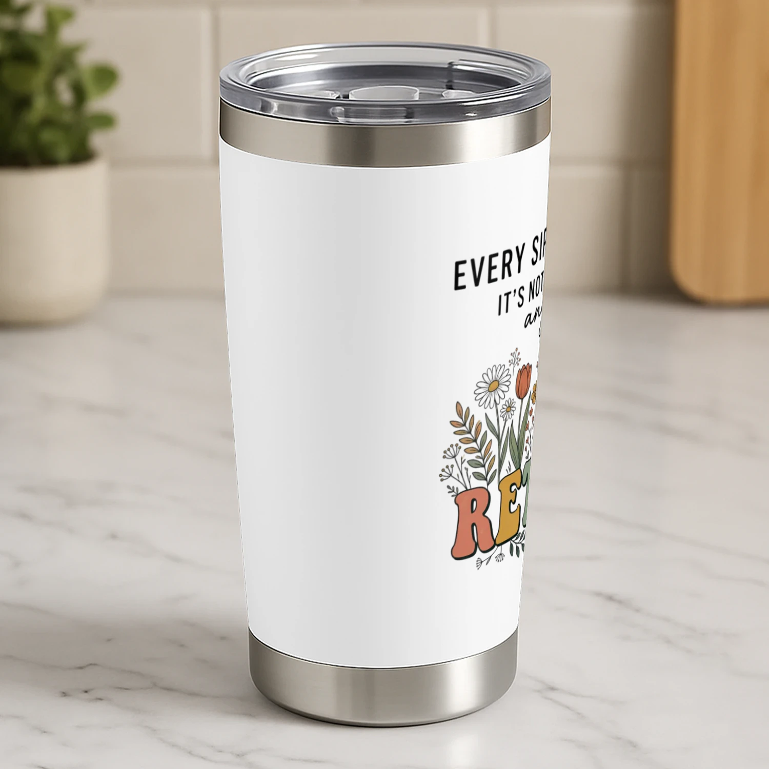 Retirement Gift 2026 – “Not My Problem Anymore” 20 oz Insulated Tumbler for Women & Men 🎉 Shop Today