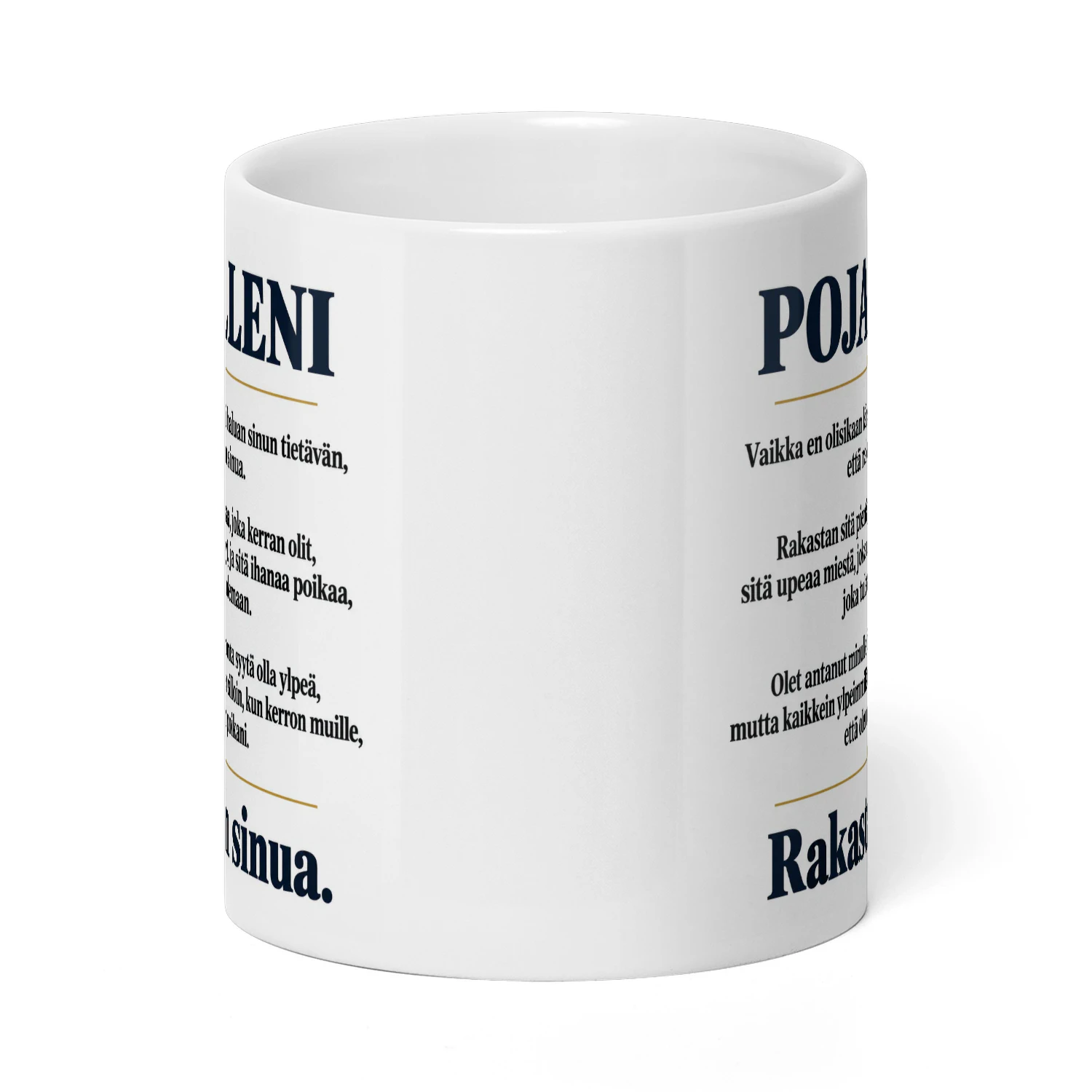 Rakkaudella Pojalleni - Muki Lämpimällä Viestillä 🎁